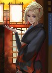 Rating: s Tags: Female, Gin Tama, Kimono, Short Hair, Blonde Hair, Jewelry, Earrings, Scar, Pixiv, Traditional Clothes, Solo, Japanese Clothes, Body Piercing, Sidelocks, Tsukuyo, Looking At Camera, Liuruoyu8888