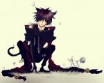 Rating: s Tags: Male, Fanart, Short Hair, Nekomimi, Pandora Hearts, Kemonomimi, White Background, deviantART, Cheshire Cat (Pandora Hearts), Simple Background, Fanart From DeviantART