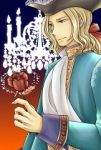 Rating: s Tags: Male, Fanart, Flower, Rose, Blue Eyes, Hat, Ponytail, Blonde Hair, Pirate Hat, Axis Powers: Hetalia, France, Pixiv, Solo, Looking Away, Smile, Allied Forces, Fanart From Pixiv, Pirate Outfit, Pixiv Id 2173450