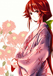 Rating: s Tags: Female, Flower, Kimono, Long Hair, Red Hair, Touhou, Bows (Fashion), Hair Bow, Pixiv, Traditional Clothes, Solo, Kotohime, Japanese Clothes, Kuronekonero, Looking At Camera, PC-98 Touhou Era
