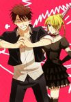 Rating: s Tags: Female, Male, Fanart, Black Hair, Short Hair, Blonde Hair, Pixiv, Duo, Harota, Oga Tatsumi, Beelzebub, Hildegard, Fanart From Pixiv