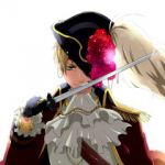 Rating: s Tags: Male, Green Eyes, Short Hair, Hat, Blonde Hair, Sword, Pirate Hat, Jewelry, Weapons, Pirate, Axis Powers: Hetalia, Earrings, United Kingdom, White Background, Grin, Solo, Simple Background, Allied Forces
