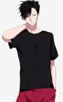 Rating: s Tags: Male, Fanart, Black Hair, Short Hair, T-shirt, Pixiv, Solo, Black Shirt, PNG Conversion, Fanart From Pixiv, Pixiv Id 1230509, Haikyuu!!, Tetsuro Kuroo