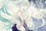 Rating: s Tags: Female, Fanart, Twin Tails, Hatsune Miku, Long Hair, Blue Eyes, Vocaloid, Birthday, Open Mouth, Solo, Smile, Kyang692