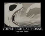 Rating: s Tags: Animal, Fullmetal Alchemist, Alphonse Elric, Panda, Hands, Text, Demotivational Poster