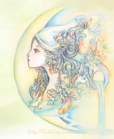 Rating: s Tags: Female, Fish, Blue Hair, Long Hair, Moon, Hellobaby, deviantART