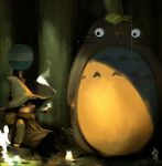 Rating: s Tags: Fanart, Water, Brown Hair, Forest, Brown Eyes, Rain, Cross-Over, Sitting, Green Outfit, Smoking, Tree, My Neighbor Totoro, Nature, Studio Ghibli, Pixiv, deviantART, Sign, Duo, Traffic Sign, Smile, Moomin, Smoking Pipe, Snufkin, Fanart From Pixiv, Totoro, Fanart From DeviantART
