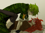 Rating: q Tags: Female, Male, Ecchi, Long Hair, Short Hair, Green Hair, Blush, Red Hair, Happy Tree Friends, Flaky, Flippy, Pixiv Id 1776614, Sex