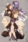 Rating: s Tags: Female, Male, Fanart, Group, Brown Hair, White Hair, Gray Hair, Beard, Mecha, Ghost In The Shell, Pixiv, Cyber, Elderly, Kusanagi Motoko, Osamu (Jagabata), Hand On Hip