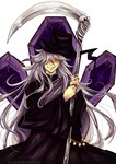 Rating: s Tags: Male, Coffin, Long Hair, Scythe, White Hair, Kuroshitsuji, Shinigami, Weapons, Skull, Undertaker, Skull (Symbol), AlcoholicRattleSnake