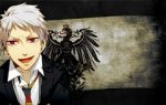 Rating: s Tags: Male, Red Eyes, Short Hair, White Hair, Albino, Flag, Open Mouth, Axis Powers: Hetalia, Prussia, Solo, Artist Request, Germanic Countries