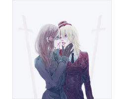 Rating: s Tags: Female, Couple, Fanart, Flower, Blood, Cross, Long Hair, Brown Hair, Blue Eyes, Red Eyes, Short Hair, Uniform, Gloves, Hat, Military Uniform, Blonde Hair, Jewelry, Gender Bending, Yuri, Axis Powers: Hetalia, Hungary, Earrings, Lipstick, Hair Flower, Pixiv, Fangs, Duo, Vampire, Body Piercing, Medium Hair, Looking At Another, Nyotalia, Pink Lips, Pixiv Id 1702410, Romania (Female)