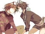 Rating: s Tags: Male, Brown Hair, Short Hair, Two Males, Jewelry, Necklace, Spiky Hair, deviantART, Duo, Melly
