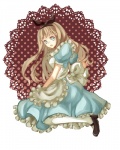 Rating: s Tags: Female, Dress, Long Hair, Blue Eyes, Ribbon, Apron, Alice In Wonderland, Blonde Hair, Blue Outfit, Solo, Blue Dress, Thigh Highs, Alice (Alice In Wonderland), Pixiv Id 1355997