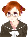 Rating: s Tags: Female, Glasses, Brown Hair, Uniform, Original, School Uniform, En (Pixiv id 177784)