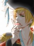 Rating: s Tags: Male, Fanart, Green Eyes, Short Hair, Hat, Ponytail, Blonde Hair, Pirate Hat, Tongue, Pirate, Axis Powers: Hetalia, United Kingdom, Pixiv, Solo, Studio Deen, :P, Allied Forces, Chin In Hand, Puppetxxx