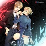 Rating: q Tags: Female, Male, Ecchi, Glasses, Sunglasses, Short Hair, Blonde Hair, Cigarette, Butt, Pixiv, Duo, Pixiv Id 390902, K Project, Kusanagi Izumo, Awashima Seri