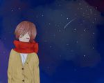 Rating: s Tags: Male, Brown Hair, Ahoge, Axis Powers: Hetalia, South Italy, Scarf, Solo, Mediterranean Countries, Stars (Sky), Night Sky
