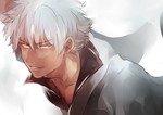 Rating: s Tags: Male, Fanart, Gin Tama, Short Hair, Pixiv, Sakata Gintoki, Solo, Smile, Smirk, PNG Conversion, Fanart From Pixiv, Pixiv Id 1368099