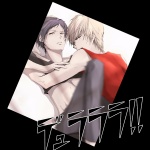 Rating: s Tags: Male, Black Hair, Short Hair, Blonde Hair, Durarara!!, Orihara Izaya, Heiwajima Shizuo