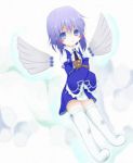 Rating: s Tags: Female, Dress, Wings, Blue Eyes, Short Hair, Blush, White Hair, Pandora Hearts, Stuffed Toy, Echo (Pandora Hearts), Thigh Highs, Stuffed Bear, :<, Juota-san