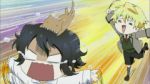 Rating: s Tags: Male, Black Hair, Short Hair, Animal, Cat, Blonde Hair, Square Enix, Screenshot, Two Males, Running, Pandora Hearts, Oz Bezarius, Gilbert Nightray, Duo, Animal On Head