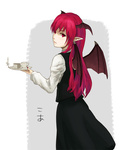 Rating: s Tags: Female, Red Hair, Touhou, Bat Wings, Koakuma, Head Wings, Solo, Beato (Artist)