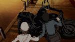 Rating: s Tags: Female, Male, Black Hair, Brown Hair, Short Hair, Screenshot, Motorcycle, Durarara!!, Helmet, Ryuugamine Mikado, Sturluson Celty, Harima Mika, Brains Base (Studio)