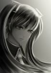 Rating: s Tags: Female, Fanart, Monochrome, Twin Tails, Hatsune Miku, Long Hair, Vocaloid, Pixiv, Solo, Fanart From Pixiv, Pixiv Id 4159222