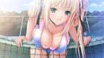Rating: q Tags: Female, Ecchi, Long Hair, Green Eyes, Blush, Blonde Hair, Bows (Fashion), Lipstick, Nail Polish, Solo, Big Breasts, Net, Waffle (Artist)