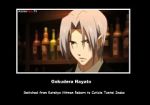 Rating: s Tags: Male, Short Hair, Katekyo Hitman REBORN!, Gray Hair, Gokudera Hayato, Text, Demotivational Poster, Low Quality, Cuticle Detective