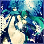 Rating: s Tags: Female, Male, Twin Tails, Hatsune Miku, Blue Hair, Long Hair, Short Hair, Vocaloid, KAITO