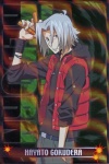 Rating: s Tags: Male, Green Eyes, Belt, Katekyo Hitman Reborn!, Gray Hair, Jewelry, Bracelet, Amano Akira, Open Mouth, Gokudera Hayato, Solo, Text, Dynamite, Long Sleeves, Text: Character Name