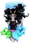 Rating: s Tags: Female, Fanart, Water, Long Hair, Black Hair, Horns, Bubble, Underwater, Jewelry, Necklace, deviantART, Nail Polish, Solo, Black Nails, Looking At Camera, Homestuck, Feferi Peixes, Fanart From DeviantART, Blackmayo