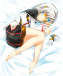 Rating: q Tags: Female, Ecchi, Fanart, Short Hair, Gloves, Gray Hair, Laying Down, Shorts, Gold Eyes, Barefoot, Pixiv, Solo, Elsword, Eve (Elsword), Long Sleeves, White Gloves, Laying On Back, Bent Knees, Fanart From Pixiv, Closed Mouth, Bare Legs, Black Shorts, Bare Knees, Pixiv Id 1377549, White Handwear