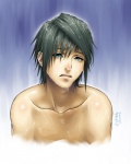 Rating: s Tags: Male, Black Hair, Blue Eyes, Short Hair, Sad, Wet, Pixiv Id 2381648