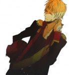 Rating: s Tags: Male, Short Hair, Uniform, White Hair, Military Uniform, Albino, Axis Powers: Hetalia, Prussia, White Background, Solo, Bandaid, Simple Background, Pixiv Id 3101100