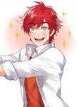Rating: s Tags: Male, Fanart, Red Eyes, Short Hair, Blush, Red Hair, Open Mouth, Pixiv, Solo, KANapy, O O, PNG Conversion, Fanart From Pixiv, Looking At Camera, Gekkan Shoujo Nozaki-kun, Mikoshiba Mikoto
