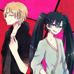 Rating: q Tags: Female, Male, Ecchi, Fanart, Twin Tails, Long Hair, Purple Eyes, Short Hair, Blonde Hair, Gold Eyes, Pixiv, Hoodie, Duo, Standing, Smile, Smirk, Enomoto Takane, Fanart From Pixiv, Looking At Camera, 1:1 Ratio, Kagerou Project, Pixiv Id 3577060, Kano Shuuya