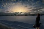 Rating: s Tags: Female, Music, Snow, Clouds, Uniform, Winter, Guitar, Sky, Back, Musical Instrument, Scenery, Nature, Solo, Living, School Uniform, Medium Hair