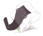 Rating: s Tags: Fanart, Laying Down, Pillow, White Background, Pixiv, Solo, Clover (Plant), Simple Background, Inu X Boku SS, Skiyo, Fanart From Pixiv, Sorinozuka Renshou (Ittan-momen)