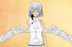 Rating: s Tags: Female, Wings, Angel, Vocaloid, Gray Hair, Gun, Weapons, Silver Eyes, Solo, Original Character, Kuro~Nii (Character)