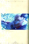 Rating: s Tags: Female, Couple, Male, CG Art, Flower, Blue Hair, Long Hair, Night, Gloves, Kiss, Hug, Blonde Hair, Eyes Closed, Leaves, Jewelry, Scan, Petal, Self Scanned, Earrings, IDEA FACTORY, White Flower, Text, Body Piercing, Side View, Bangs, Long Sleeves, Holding Close, Japanese Text, White Gloves, Ascot, Kiss On The Lips, White Handwear, SNOW BOUND LAND, Gerda (SNOW BOUND LAND), Ivan (SNOW BOUND LAND), Moonbeam, Murasaki Aya