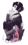Rating: s Tags: Female, Black Hair, Short Hair, Hug, Blonde Hair, Crying, Horns, Two Girls, Duo, Holding Close, Homestuck, Kanaya Maryam, Rose Lalonde, Skepticarcher (Artist)