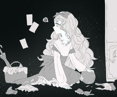 Rating: s Tags: Female, Fanart, Dress, Long Hair, Yu-Gi-Oh!, Sitting, Bows (Fashion), Hair Bow, Pixiv, Solo, Looking Away, Umbrella, Wavy Hair, Bent Knees, Fanart From Pixiv, Closed Mouth, Closed Umbrella, Pixiv Id 3196276, Yu-Gi-Oh! ARC-V, Houchun Mieru