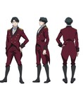 Rating: s Tags: Male, Black Hair, Boots, Short Hair, Uniform, Military Uniform, Shoes, White Background, Solo, Multiple Persona, Standing, Hand on Hip, Bangs, Simple Background, Long Sleeves, Official Art, Closed Mouth, Looking At Camera, A-1 Pictures, Light Background, Full Body, Black Footwear, Cover Image, Matsumoto Masako, Aldnoah Zero, TROYCA, Barouhcruz (Aldnoah Zero)