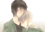 Rating: s Tags: Male, Fanart, Black Hair, Short Hair, Blush, Blonde Hair, Two Males, Natsume Yuujinchou, Pixiv, Duo, Natsume Takashi, Simple Background, Tanuma Kaname, Fanart From Pixiv, Pixiv Id 321716
