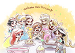 Rating: s Tags: Female, Long Hair, Food, Cake, Red Hair, Sweets, Braids, Snow White and the Seven Dwarfs, Cinderella, Rapunzel, Beauty and the Beast, Little Mermaid, Belle (Beauty and the Beast), Sleeping Beauty, Text, Jasmine (Aladdin), Ariel, Cinderella (Character), Twin Braids, Disney, English Text, Cinderella (Disney), Sleeping Beauty (Disney), Snow White and the Seven Dwarfs (Disney), Tangled (Disney), Little Mermaid (Disney), Beauty and the Beast (Disney), Sleeping Beauty (Character), Aladdin, Frozen (Disney), Princess Anna of Arendelle, Snow White (Disney) (Character), Murai Shinobu