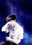Rating: s Tags: Male, Fanart, Short Hair, Neon Genesis Evangelion, Ikari Shinji, Crying, Headphones, Open Mouth, Pixiv, Solo, Pixiv Id 853307, Fanart From Pixiv