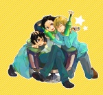 Rating: s Tags: Male, Black Hair, Short Hair, Blonde Hair, Durarara!!, Kida Masaomi, Ryuugamine Mikado, Kuronuma Aoba